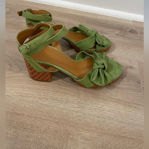 Sezane Armony Heels - Green Suede - Picture 15 of 15